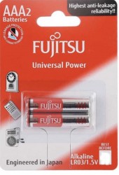 Vỉ 2 pin Fujitsu Alkaline AAA